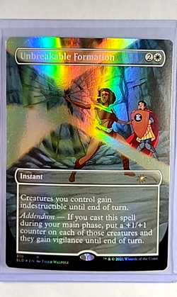 2021 MTG Magic The Gathering SLD Secret Lair Foil #310 Unbreakable Formation LP - Image 1