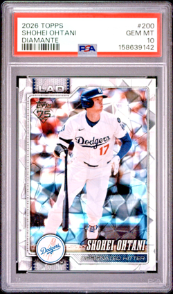 2026 Topps Series 1 Shohei Ohtani #200 Diamante PSA 10 Gem Mint - Low Pop - Image 1