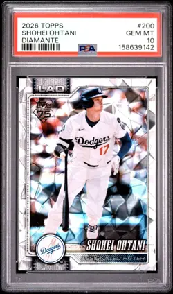 2026 Topps Series 1 Shohei Ohtani #200 Diamante PSA 10 Gem Mint - Low Pop - Image 3