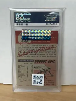 1953 Topps Bob Milliken #221 PSA 7 NM - Image 2