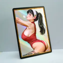 YOR FORGER Waifu Anime Card LIMITED 1/1 Custom TCG Holo T09898 - Image 2