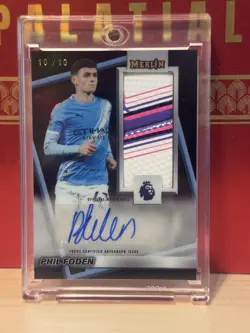 Topps Merlin Phil Foden Matchball Relic Auto Black /10 Bookend Manchester City - Image 1