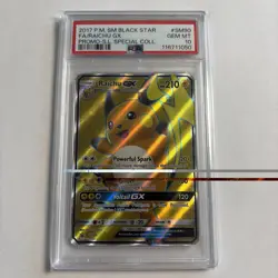 2017 PM SM Black Star FA/Raichu GX Promo SL Spec Coll #SM90 PSA 10 GEM MT - Image 1