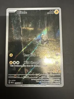 Pokemon TCG Blitzle 195/182 Paradox Rift Illustration Rare Holo NM - Image 1