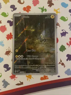 Pokemon TCG Blitzle Paradox Rift 195/182 Holo Illustration Rare - Image 1