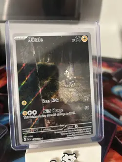 Pokemon TCG Blitzle Paradox Rift 195/182 Holo Illustration Rare NM/M Condition - Image 1