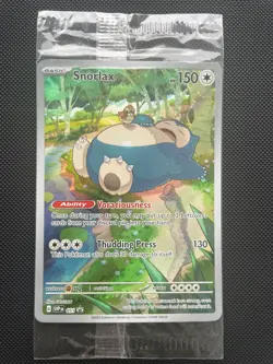 Snorlax SVP 051 Full Art Black Star Promo Pokemon Scarlet & Violet 151 Sealed - Image 1