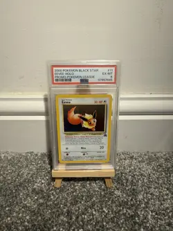 Pokemon TCG 2000 Wotc Promo Eevee 11/53 Holo Pokemon League PSA 6 English - Image 1