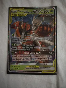 Pokemon Pheromosa & Buzzwole GX Card 1/214 Unbroken Bonds Ultra Rare 2019 - Image 1
