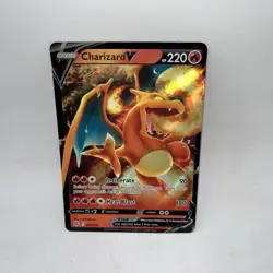 Charizard V 017/172 Holo V Rare Brilliant Stars Pokemon Damaged - Image 1