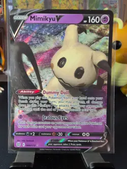 Mimikyu v 068/172 Ultra Rare Pokemon Card Brilliant Stars NM Pokemon TCG - Image 2