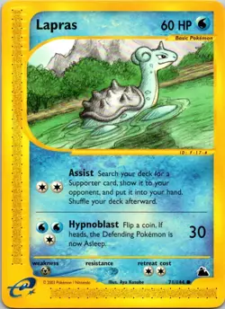 Lapras 71/144 Common Skyridge Pokemon Lightly Played - Image 1