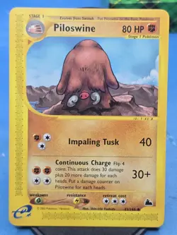 Piloswine 43/144 - Skyridge - Uncommon - e-Reader Pokemon Card - LP - Vintage - Image 1