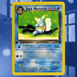 2000 Pokemon Team Rocket 1st Edition Dark Wartortle #46/82 ☆Lightly Played☆ - Image 1