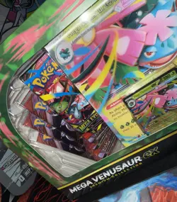 Pokemon TCG Mega Venusaur ex Premium Collection Box Factory Sealed NEW 8 PACKS! - Image 5