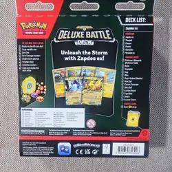 Pokemon TCG Deluxe Battle Deck Zapdos ex 60-Card English MPN 290-85600 - Image 2