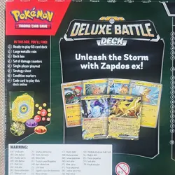 Pokemon TCG Deluxe Battle Deck Zapdos ex 60-Card English MPN 290-85600 - Image 5