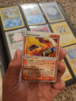 Charizard ex 105/112 Fire Red Leaf Green Holo SWIRL NM - Image 3