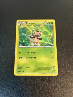 Chespin XY01 Holo Promo XY Promo Pokemon LP - Image 1