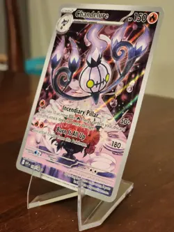 Chandelure White Flare Illustration Rare Holo 103/086 English - Image 2