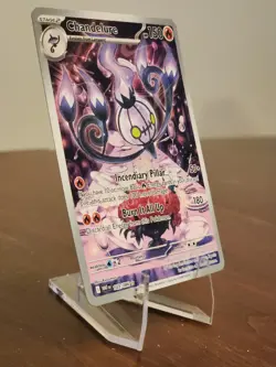Chandelure White Flare Illustration Rare Holo 103/086 English - Image 3