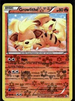 Growlithe RC4/RC25 Holo Legendary Treasures: Radiant Collection Pokemon NM - Image 1