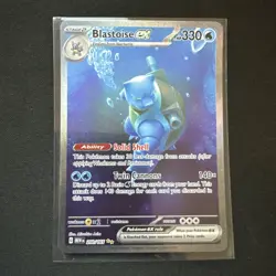 Blastoise ex 200/165 Special Illustration Rare 151 Pokemon Holo Near Mint - Image 1