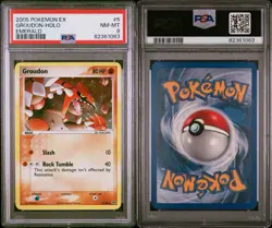 PSA 8 2005 Pokemon TCG EX Emerald Groudon 5/106 Holo Rare English - Image 3