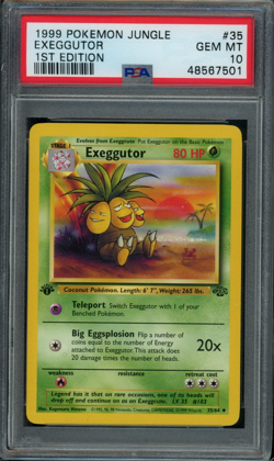 Pokemon Jungle Exeggutor 1st Edition #35 PSA 10 - Image 1