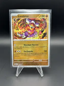 Pokemon TCG Landorus 053/086 Sv: Black Bolt Holo Rare Master Ball EN - Image 1