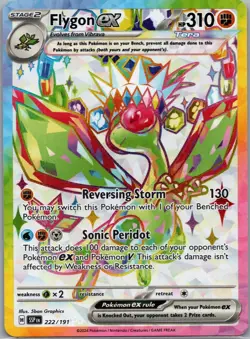 Flygon ex 222/191 Ultra Rare Surging Sparks Pokemon Holo Near Mint - Image 1