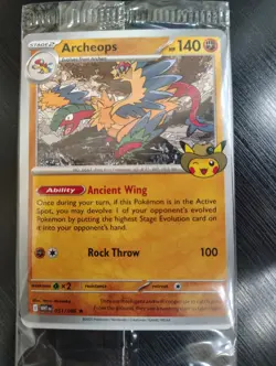 Pokemon Chicago Field Museum Fossil Exhibit Archeops Promo Card Exclusive 2026 - Image 1