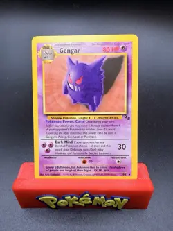 Pokemon TCG Gengar Fossil 1999 WOTC Rare Non-Holo Card 20/62 Vintage NM! - Image 1