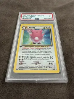 2000 Pokemon Neo Revelation #2 Blissey Holo 1st Edition PSA 5 - Image 1