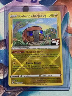 Pokemon TCG Radiant Charjabug 051/159 Prize Pack Radiant Rare Holo - Image 1