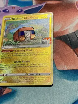 Pokemon TCG Radiant Charjabug 051/159 Prize Pack Radiant Rare Holo - Image 4