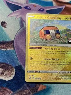 Pokemon TCG Radiant Charjabug 051/159 Prize Pack Radiant Rare Holo - Image 5