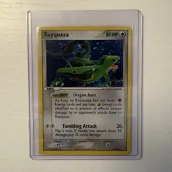 Nintendo Pokemon TCG Rayquaza 22/107 EX Deoxys Holo Rare 80 HP ENG 2005 - Image 1