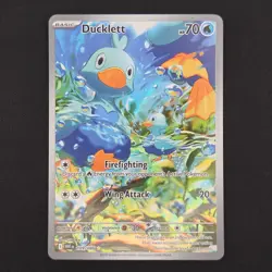 Pokemon TCG Card Ducklett 109/086 White Flare Illustration Rare *English* - NM - Image 1