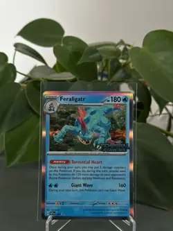 Pokemon card Feraligatr SVP 089 Promo Temporal Forces Pre Release NM - Image 1