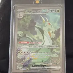 Pokemon TCG Serperior ex 164/086 SV Black Bolt Full Art Ultra Rare Holo EN - Image 1