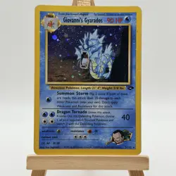 Pokemon TCG Giovanni’s Gyarados 2000 Gym Challenge Holo Rare #5/132 WOTC - Image 1