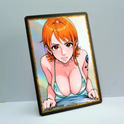 NAMI Waifu Anime Card LIMITED 1/1 Custom TCG Holo Goddess Story ACG T09870 - Image 2