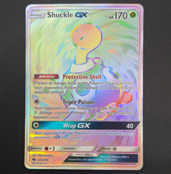 Pokemon TCG Shuckle GX 215/214 SM Lost Thunder Full Art Holo Secret Rare EN - Image 1