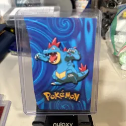 Super rare Totodile Die-cut Embossed Pokemon Card #158 Johto League Stage One 7 - Image 1