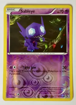 Vintage Pokemon TCG Sableye 61/113 Legendary Treasures Reverse Holo NM ENGLISH - Image 1
