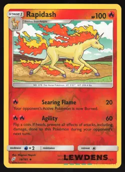 Rapidash - 18/181 - Reverse Holo Uncommon - Team Up - Pokemon Card - Image 1