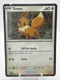Eevee SVP 200 Cosmos Holo Black Star Promo Pokemon TCG Near Mint - Image 2