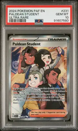 Paldean Student PSA 10 GEM MINT Paldean Fates #231 Pokemon Card - Image 1
