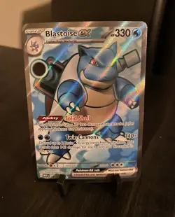 Pokemon TCG Blastoise ex 184/165 SV Scarlet & Violet 151 Holo UR EN 330 HP - Image 1